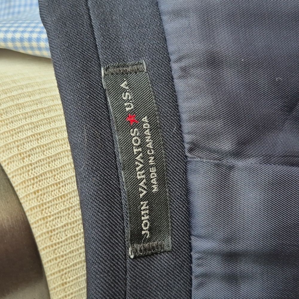 John Varvatos Recent Canada Solid Dark Navy Wool … - image 5